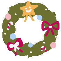 Christmas Wreath Sticker