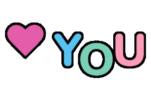 Love You Heart Sticker