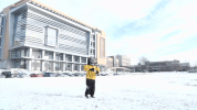 snow pounce GIF by UW-Milwaukee