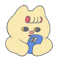 Angry Mobile Phone Sticker by Snooze Kittens
