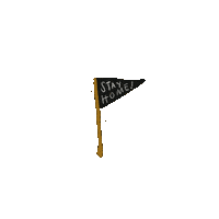 papertoothtiger flag stay home pennant felt Sticker