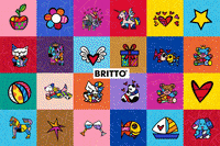 dcbworld love cat dog flower GIF