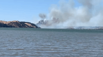 Evacuations Ordered as Fire Threatens Homes in Port Costa, California