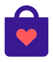 socialgoods love heart shopping business Sticker