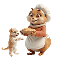 The Baker Hungry Dog Sticker