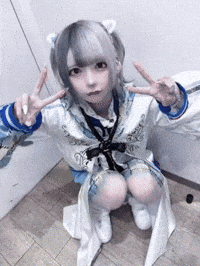 Peace Femboy GIF