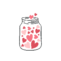 In Love Hearts Sticker by ABOUT YOU