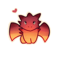 In Love Dragon Sticker