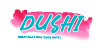 Palm Beach Pink Sticker by Boardwalk Boutique Hotel Aruba