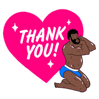 Thanks Thank You Sticker by HeyBeefcake
