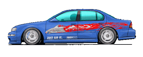 Car Racing Sticker by kneapolitan