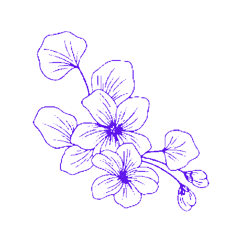 ritagifseadesivos flores flor azul rita gifs e adesivos Sticker