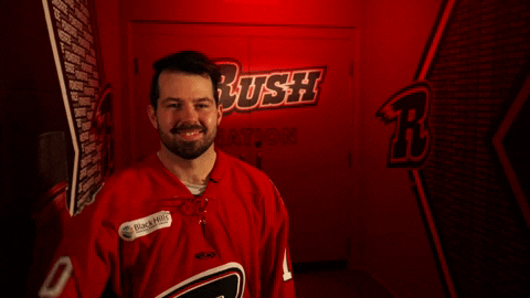 Hockey Hello GIF by Rapid City Rush