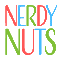 nerdynuts logo time bear nerd Sticker