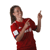 Happy Melanie Leupolz Sticker by FC Bayern Women