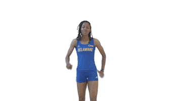 Track And Field Sticker by Delaware Blue Hens