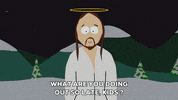 snow speaking GIF by South Park 
