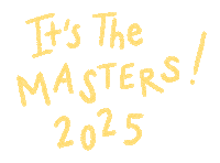 The Masters Golf Sticker by Catharina Stewart
