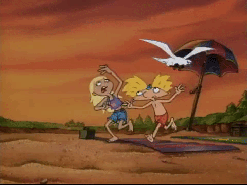 running away hey arnold GIF