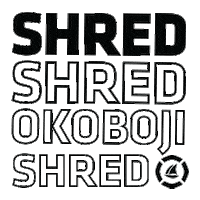 sboji surf iowa shred wakeboard Sticker