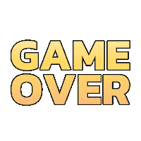 Game Over Text Sticker