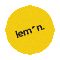 lemonprinters logo barcelona lemon yello Sticker