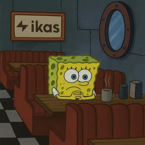 Sad Spongebob Squarepants GIF by Salih Kizilkaya