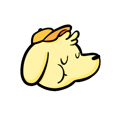 cindyyshaw giphyupload dog cool yellow Sticker