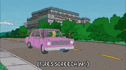 driving homer simpson GIF