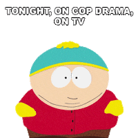 Cartman Cop Drama Sticker by South Park