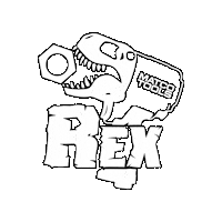 T Rex Dinosaur Sticker by Matco Tools