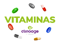 Clinoage saúde energia bemestar vitaminas Sticker