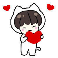 In Love Cat Sticker