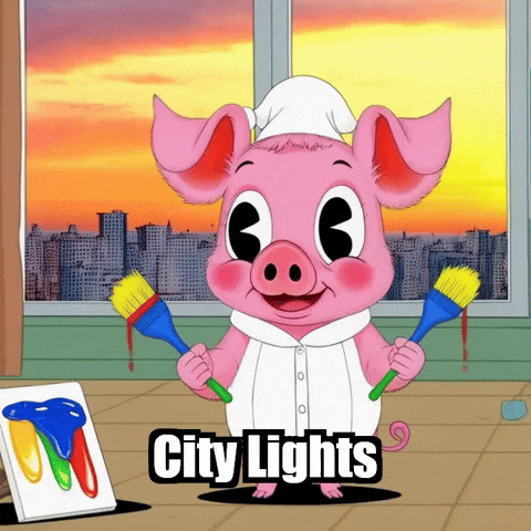 City Lights Sunset GIF by The Pigasso