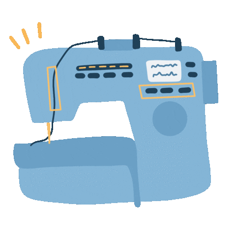 Sew Sewing Machine Sticker by Demic