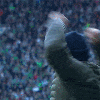 Happy Celebration GIF by AS Saint-Étienne