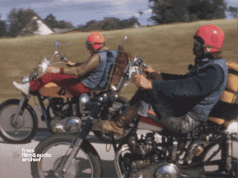 Born To Be Wild Motorcycle GIF by Fries Film & Audio Archief