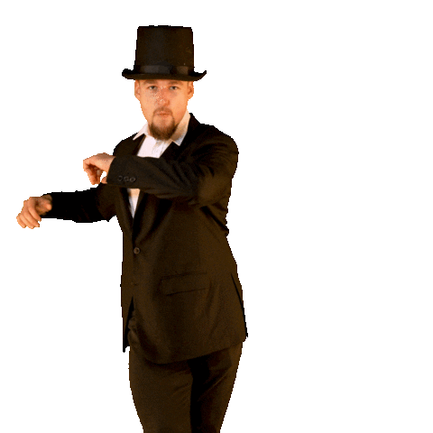 ContraversialNL gentleman contraversial contra versial top hat twirl Sticker