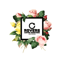 Roverscoffee rovers coffee rovers coffee roasters we roast coffee Sticker