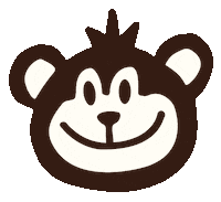 Monkey Smile Sticker by yomuzmuz