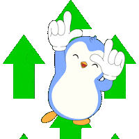 Crypto Arrow Sticker by Pudgy Penguins