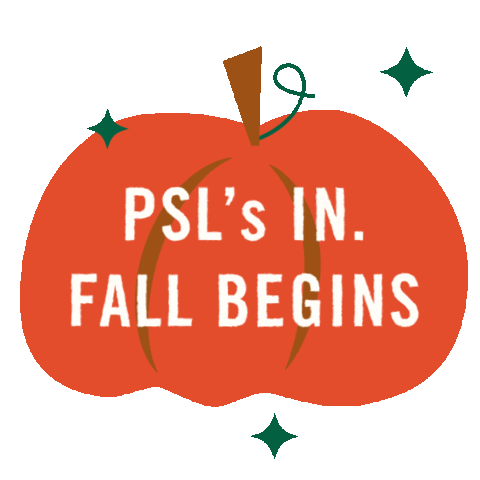 Pumpkin Spice Fall Sticker by Starbucks