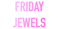 Friday Gold Sticker by Rosie Fortescue