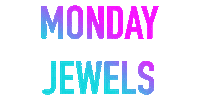 Monday Gold Sticker by Rosie Fortescue