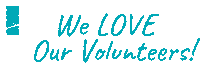We Love Our Volunteers Sticker by Berwyn Public Art Initiative
