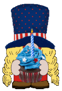 Fourth Of July Gnome Sticker