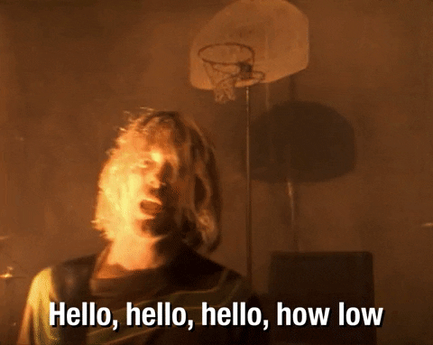 Kurt Cobain Hello GIF by Nirvana