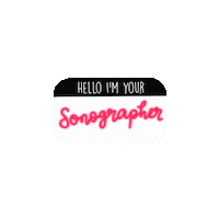 Ultrasound Sonographer Sticker