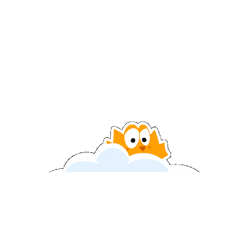 Spitogatos_gr giphygifmaker cloud shy shy cat Sticker