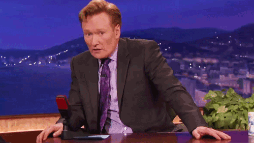 Nervous Conan Obrien GIF by Team Coco
